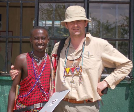 John and Mika at Koiyaki Guide School in Kenya