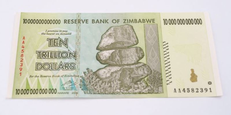 Ten trillion Zimbabwe dollar note