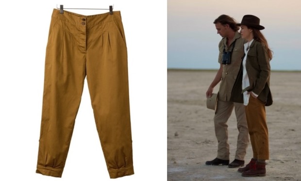 Hickman and Bousfield - Dark Khaki Pleat Front Pants safari clothes