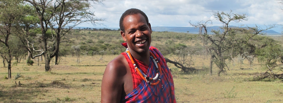 Jackson Looseyia Kenyan guide extraordinaire. Masai warrior, village elder, co-owner of Rekero Camp 