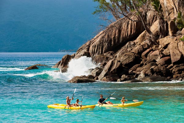 North Island, Seychelles, kayaking