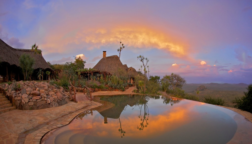 Ol Malo House pool and view laikipia - safari holidays in Kenya