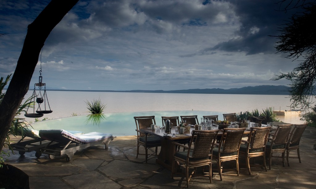 The Safari and Conservation Company - Samatian pool overlooking lake Kenya