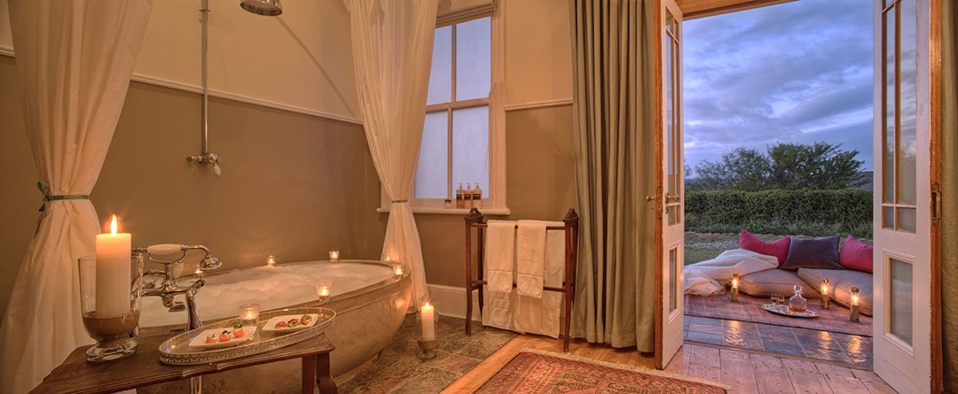 Kwandwe Uplands Homestead luxury bathroom South Africa