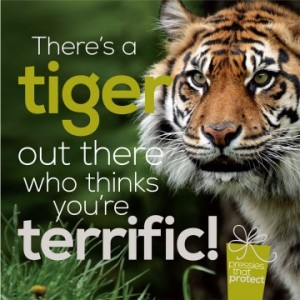 Pressies that protect from RSPB with a tiger
