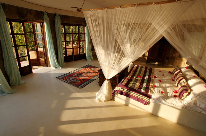 Bedroom at Ndomo Point House, Malawi