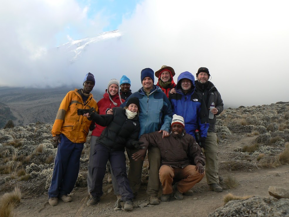 Tor and friends on the Mount Kilimanjaro climb