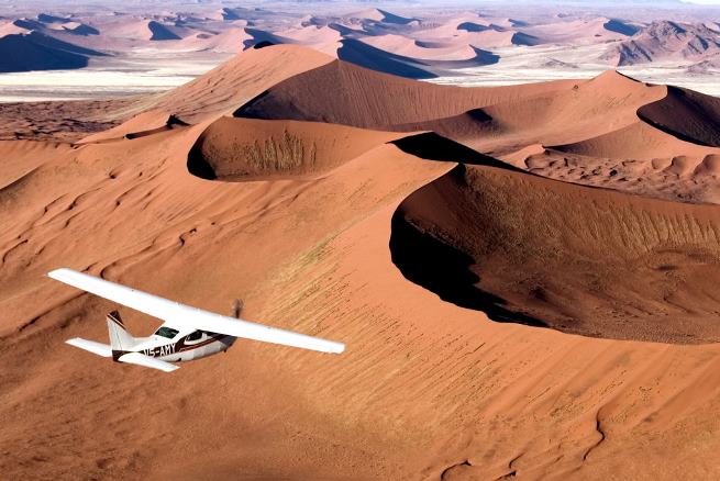plane in the desert