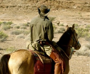 Anneman and rider Namibia Horse Safaris