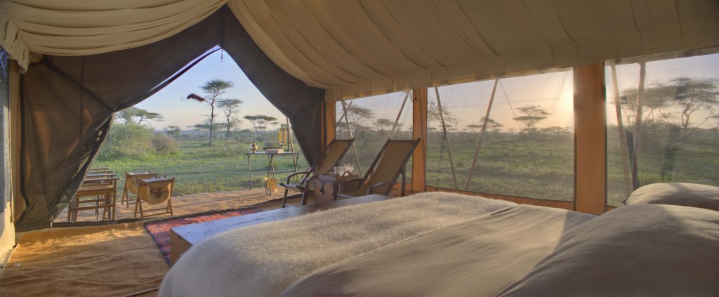 Serengeti Under Canvas, Guest Room 8 view from a luxury tent