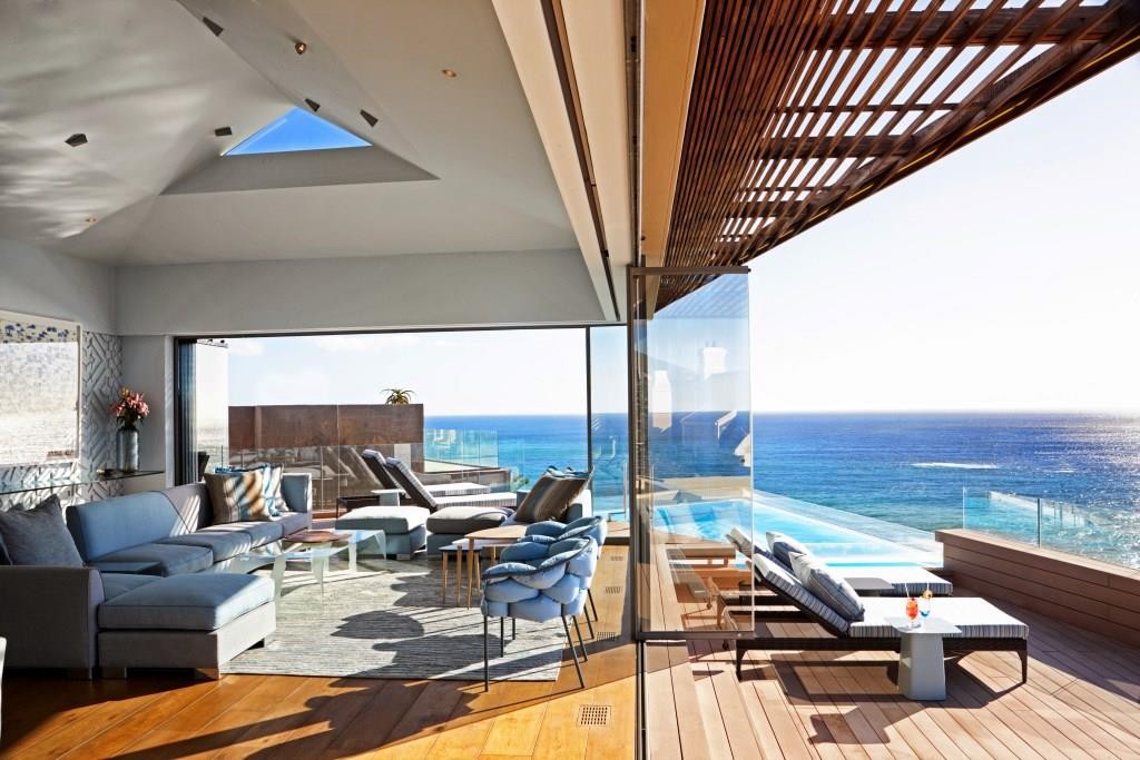 Ellerman House private villa 2, sea view from the terrace, Garden Route, South Africa