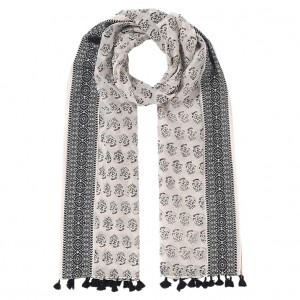East Jacquard Border Scarf from John Lewis