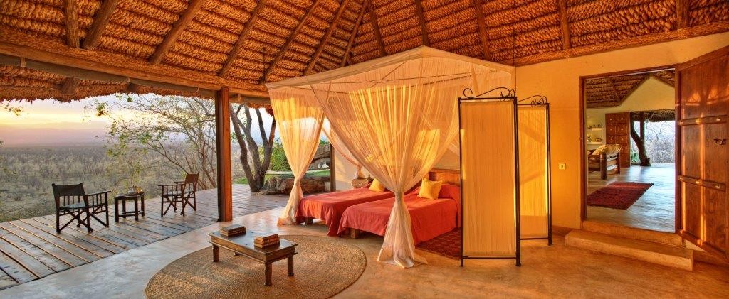 sun shining Elsa's Private Safari House, Master Bedroom, Meru, Kenya