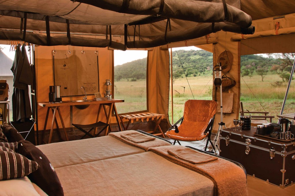 Safari tent at Singita Explore 