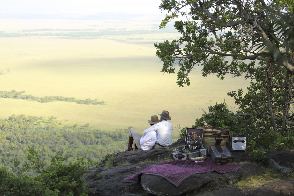 Romantic picnic, Angama Mara, Masai Mara, Kenya