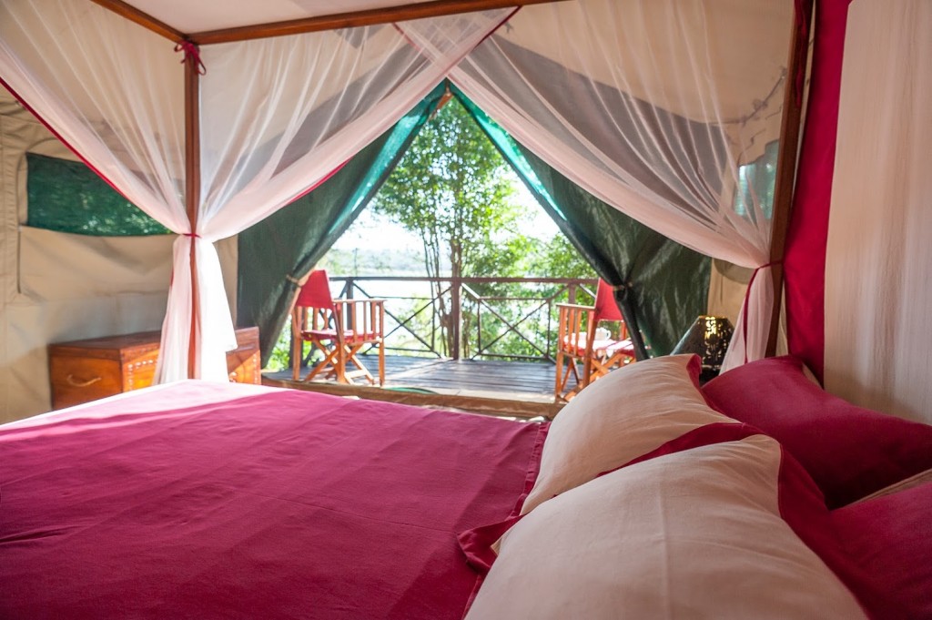 Bedroom tent at Mandrare River Camp luxury Madagascar holidays