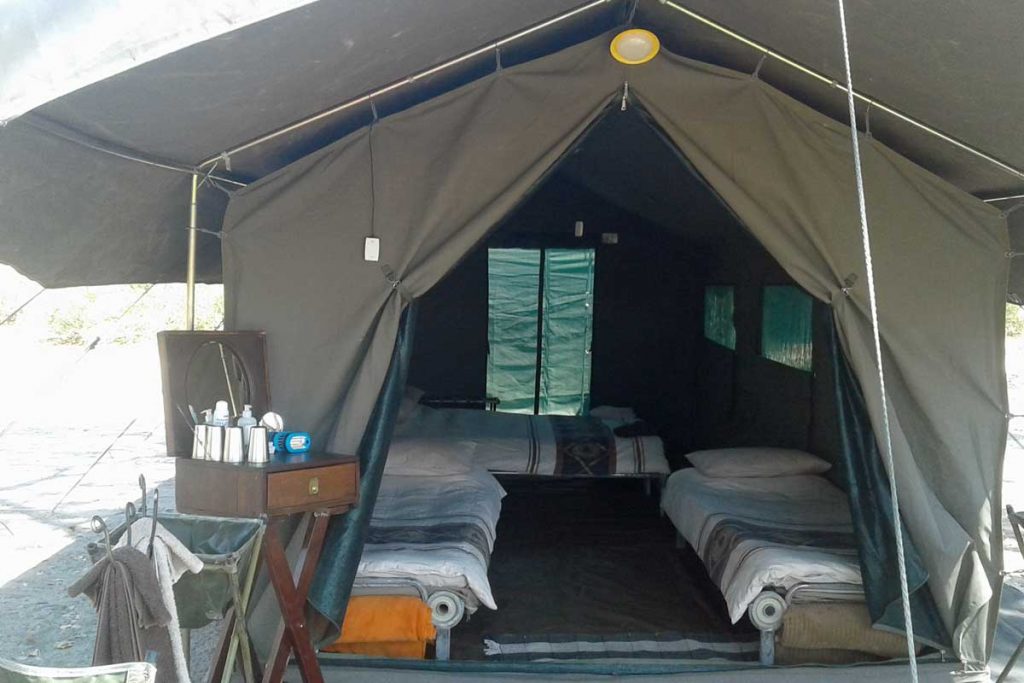 Family tent at Drumbeat Safaris 