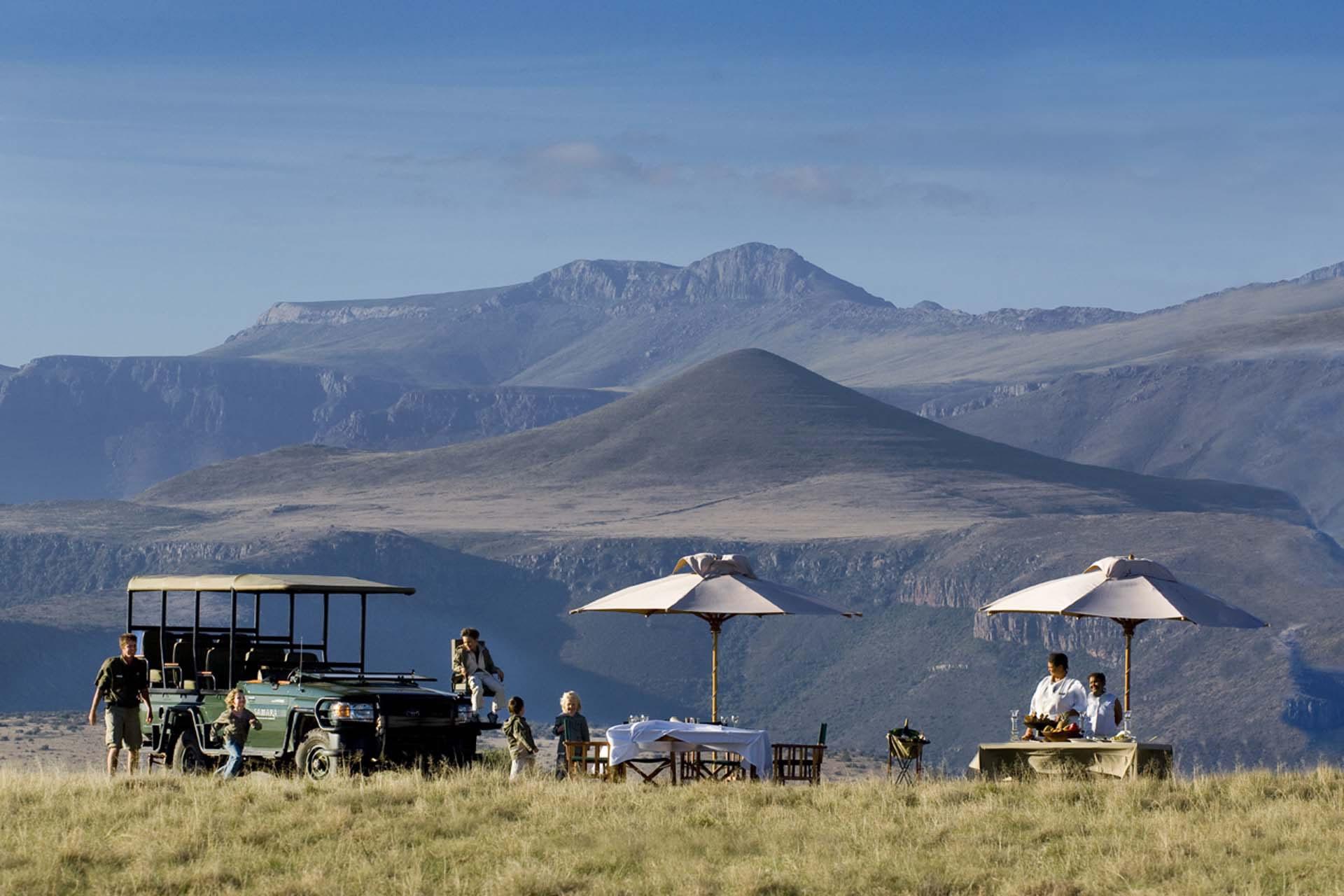 Samara picnic on a safari drive in the Eastern Cape South Africa