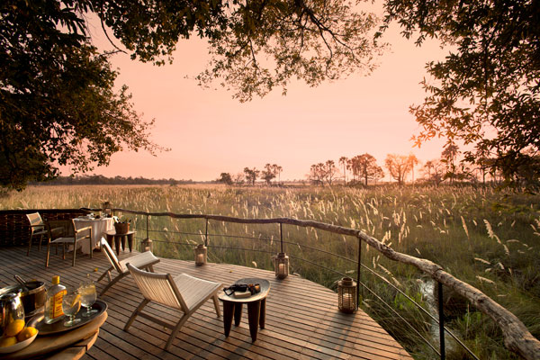 Gin and tonic at Sandibe Okavango Lodge, Botswana