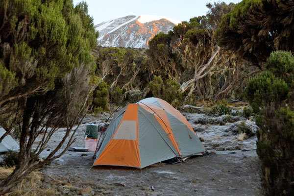 Summits Africa tent on Kilimanjaro