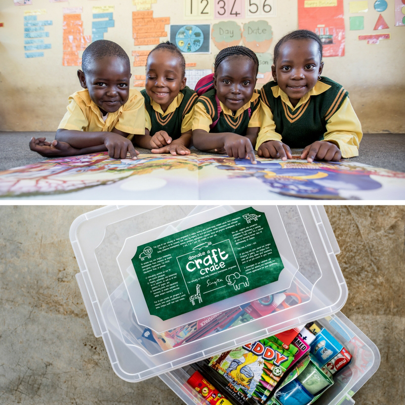 Singita Craft crate - charity gift to african teacher
