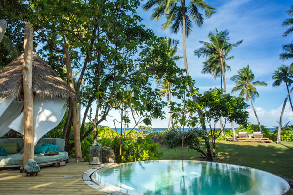 North Island Seychelles Presidential Villa plunge pool