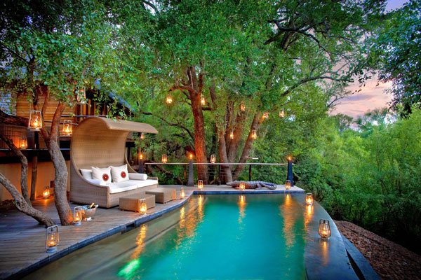 Madikwe Morukuru River House pool, South Africa