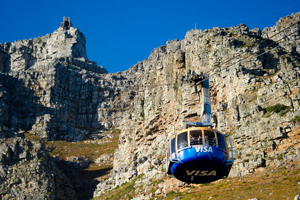 Cable car on Table Mountain