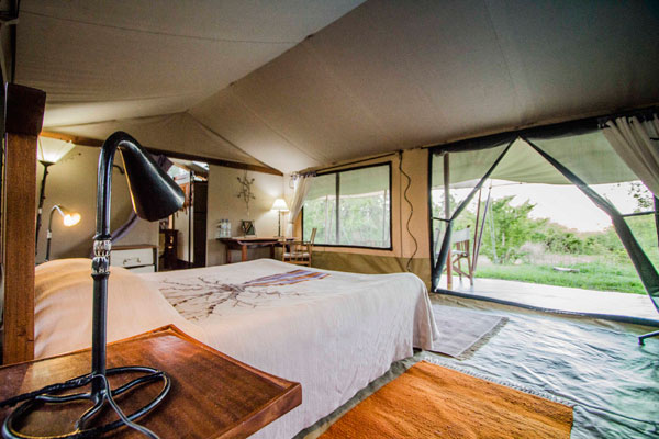 Kwihala tented bedroom