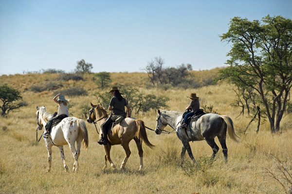 Family ride out at Tswalu, South Africa lodge based day rides