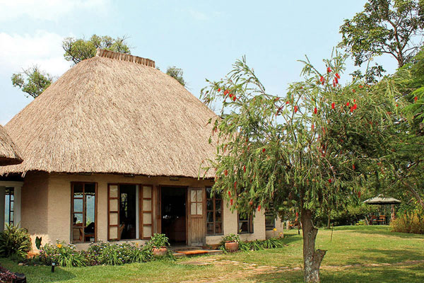 Ndali Lodge cottage, set in beautiful grounds, Uganda