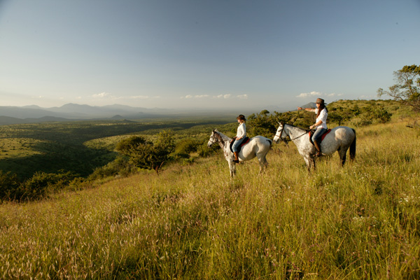 Fabulous riding country at Lewa Wilderness