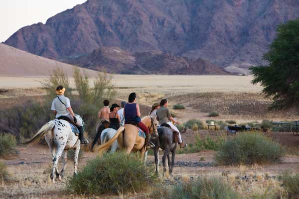 Riding from Desert Homestead, Wilderness Safaris
