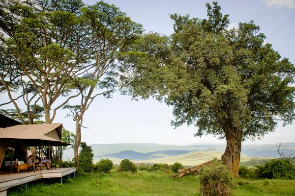 Entamanu Ngorongoro - Perched high on the Ngorongoro Crater rim, this incredible highland retreat has spectacular views