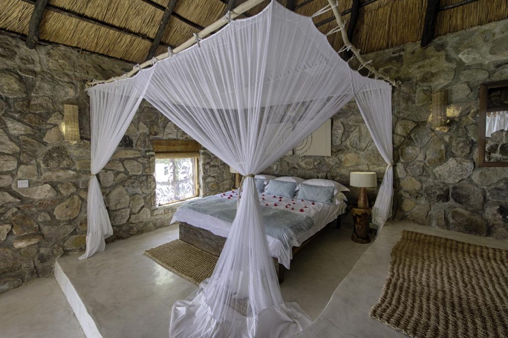 Bedroom at Kaya Mawa, Lake Malawi