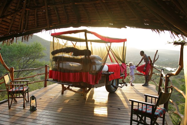 Bed with a view. Star beds at Losiaba