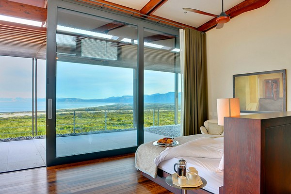 Ocean views from a suite at Grootbos Villa on South Africa's Eastern Cape coast.